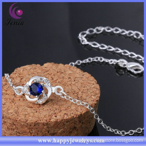 New model design cheap anklet 925 silver plated wholesale price fancy anklet (CA035-D)
